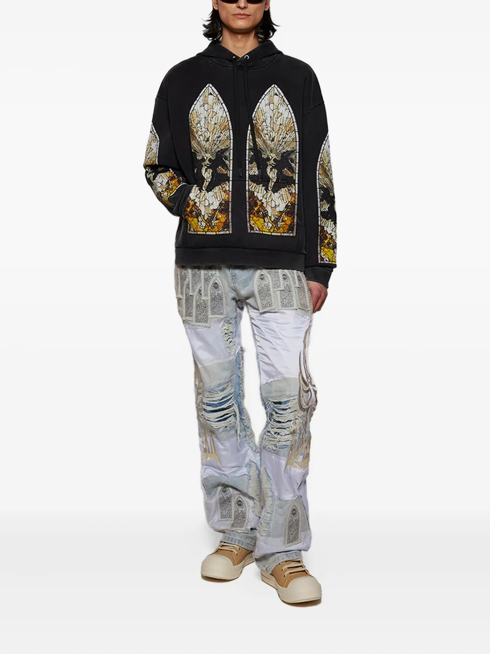 Who Decides War Matrimony stained-glass hoodie | Hoodies | Image 2