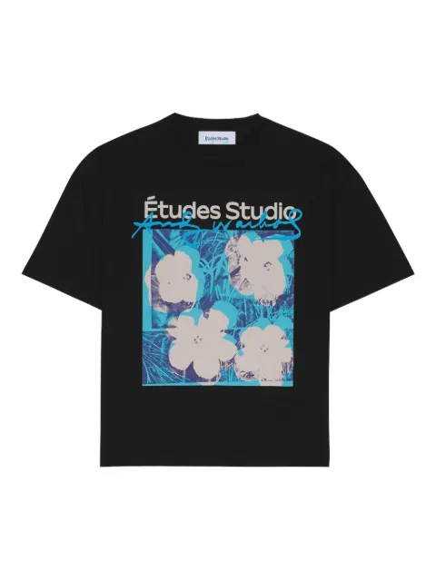 Études Studio Andy Warhol Flowers graphic-print T-shirt