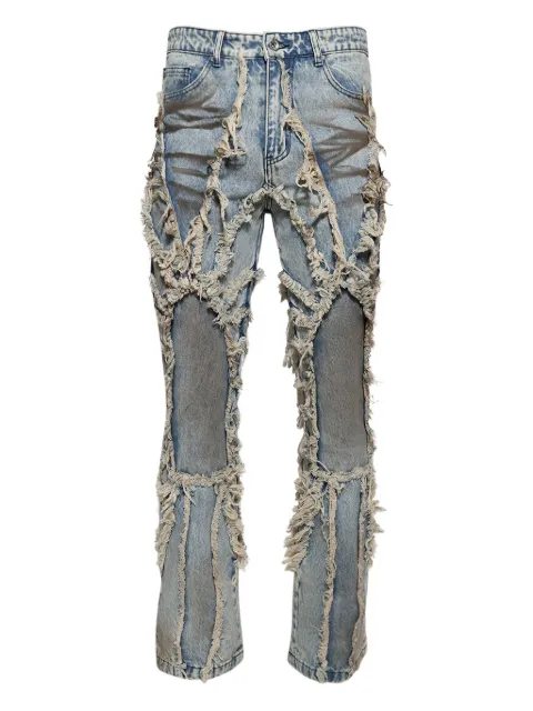 Who Decides War jeans con bordes sin rematar
