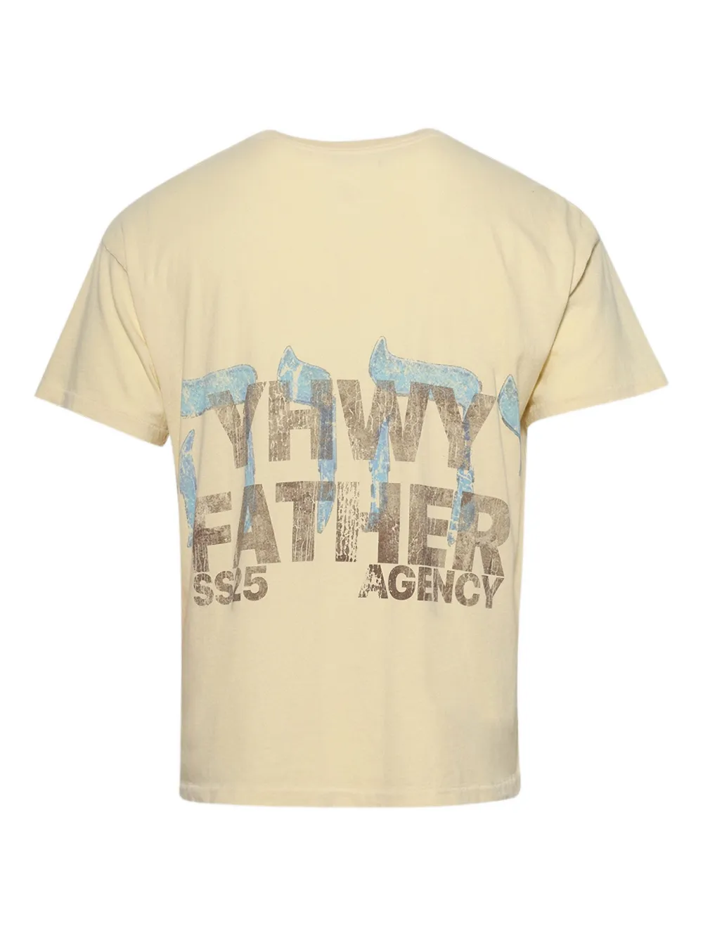 RRR123 cotton T-shirt - Geel