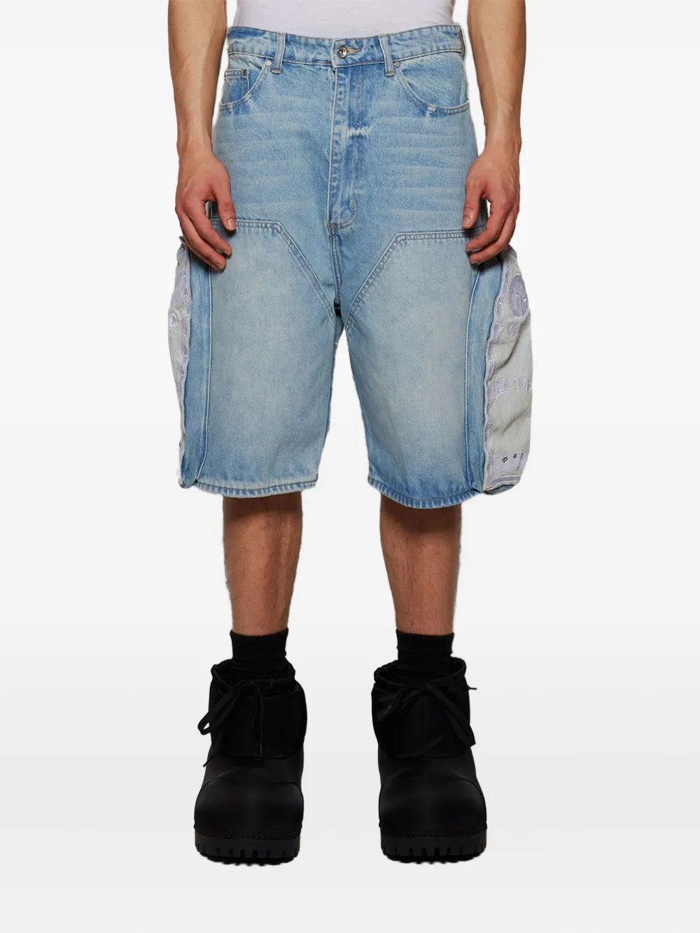 Who Decides War Denim shorts Blauw
