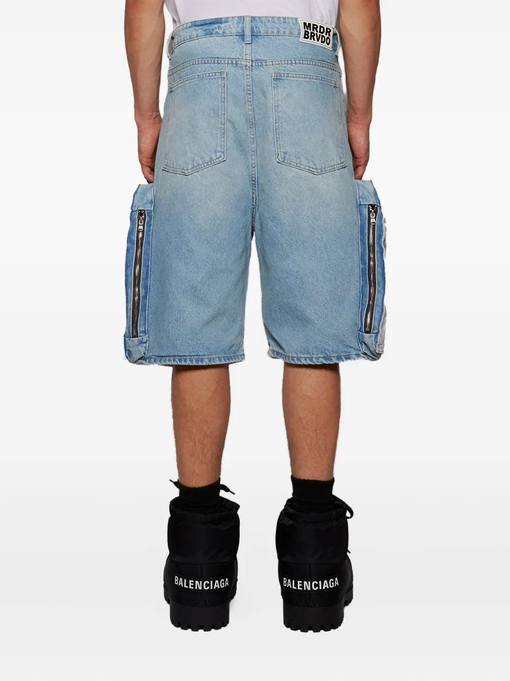 Who Decides War Denim shorts Blauw