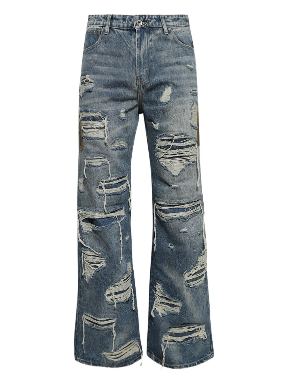 Who Decides War side-patch jeans | Blue | Image 1