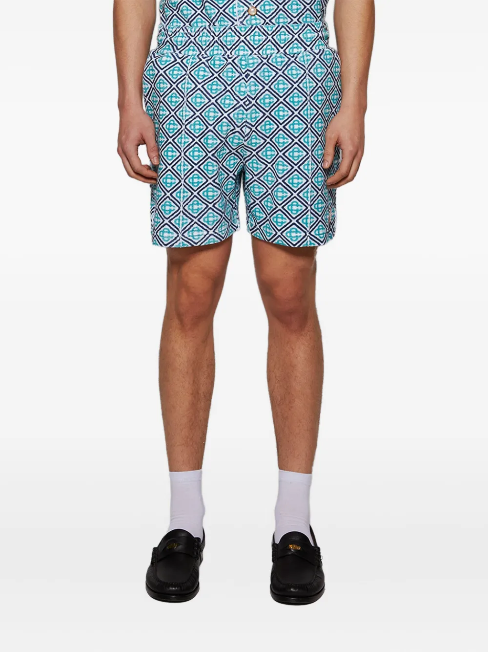Casablanca Badstof shorts - Blauw