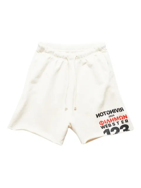 RRR123 graphic-print shorts