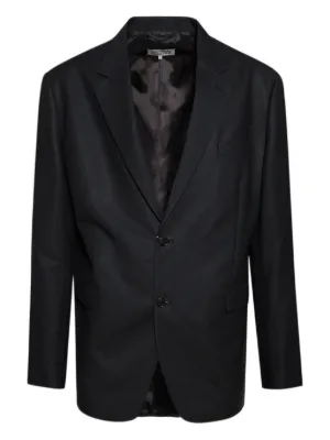ジャケット Maison Margiela Black gabardine blazer (S51BN0432S78075 961) Maison Margiela | Gabardine Blazer at Ekseption - EKSEPTION USA
