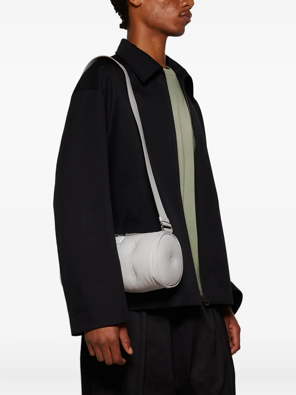 Maison Margiela Glam Slam Pillow cilindervormige tas Grijs