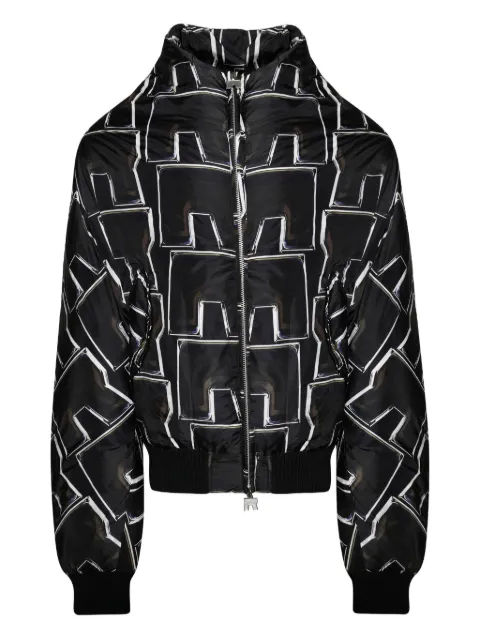 RRR123 abstract-pattern print jacket