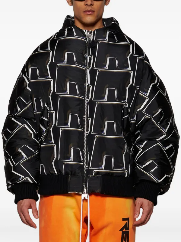 RRR123 Chamarra Con Estampado Abstracto Negro FARFETCH AR