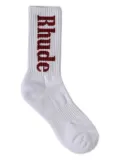 RHUDE logo-embroidered crew socks - Neutrals