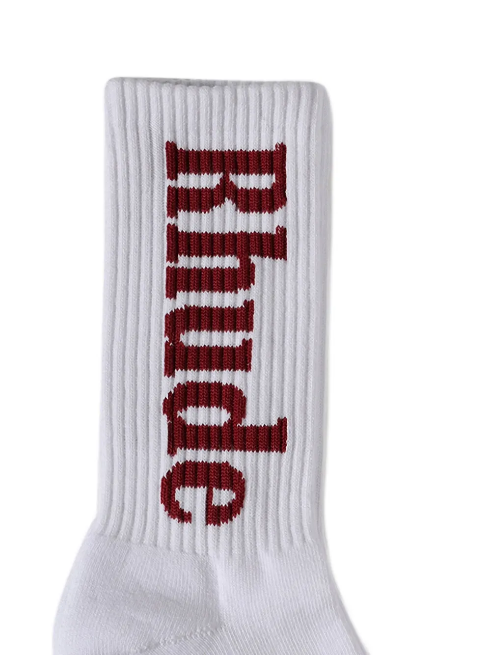 RHUDE Sokken met geborduurd logo Beige