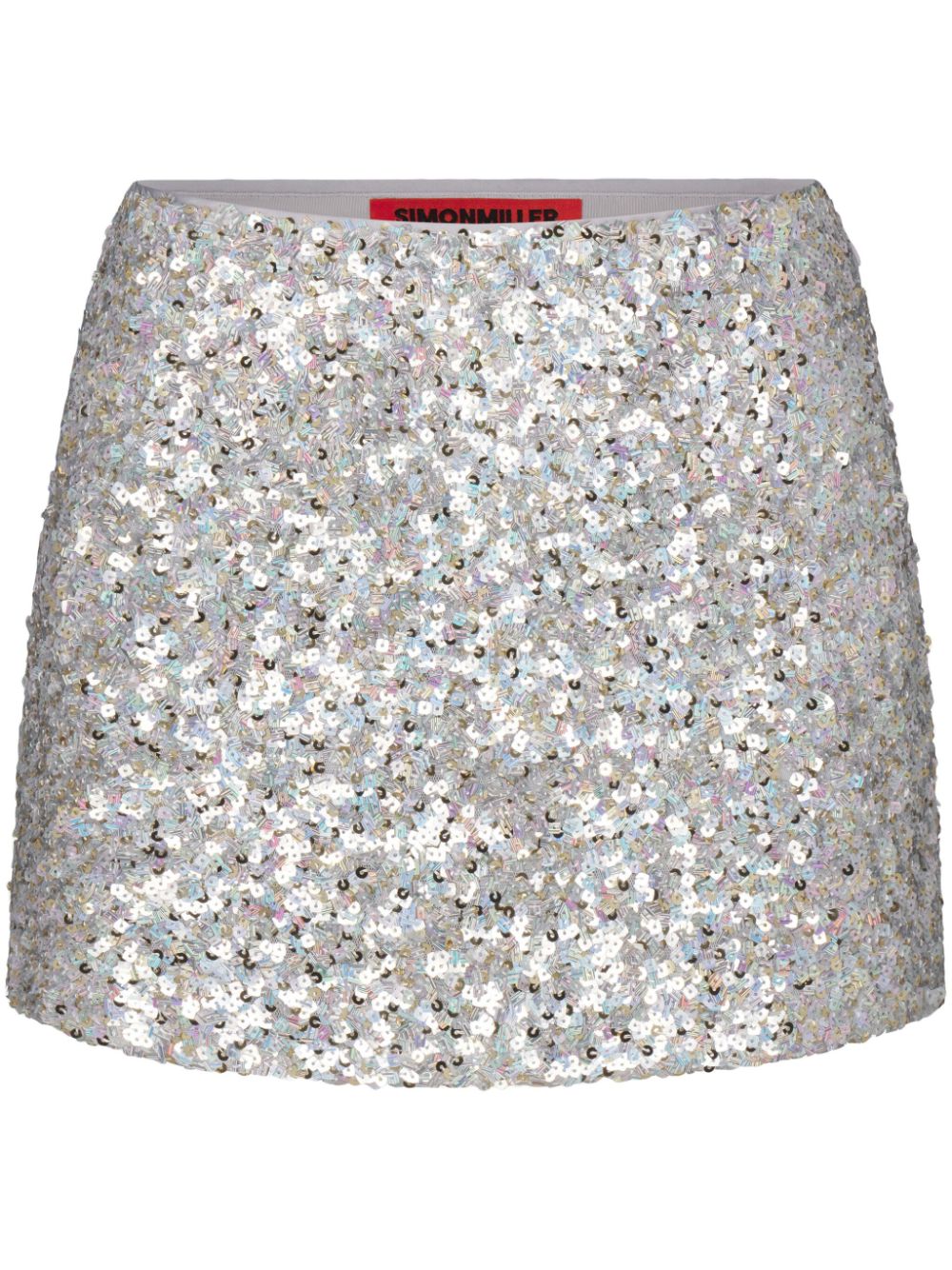 Simon Miller Dizzy Mini Skirt In Metallic