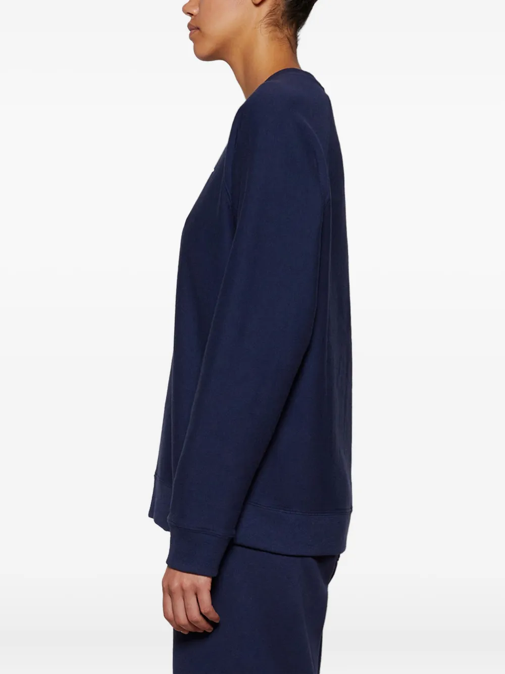Sporty & Rich Beverly Hills sweater met ronde hals en wapenschild Blauw