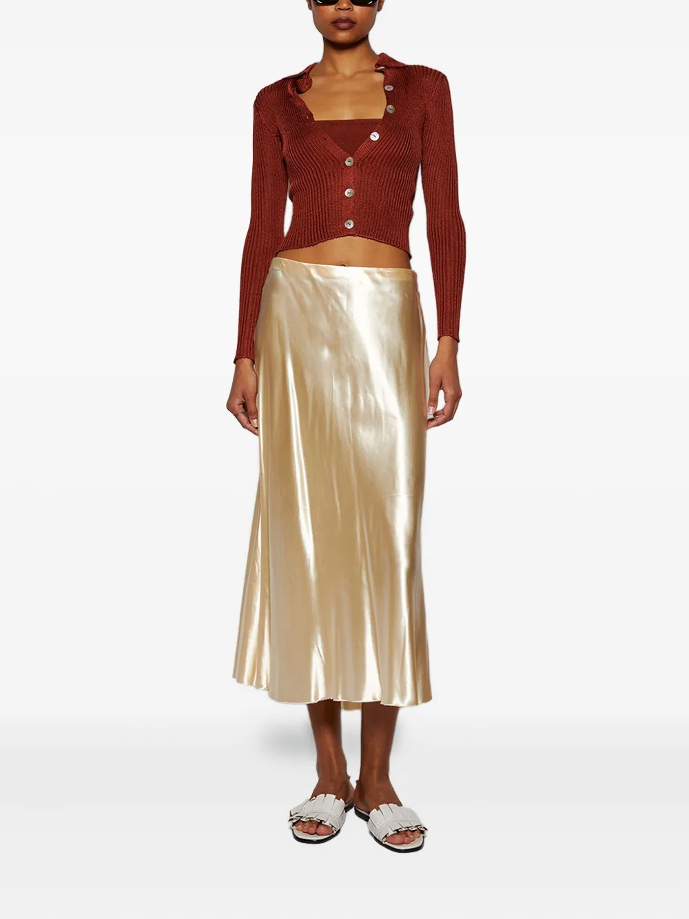 Calle Del Mar ribbed-knit button-up cardigan | Cardigans | Image 2