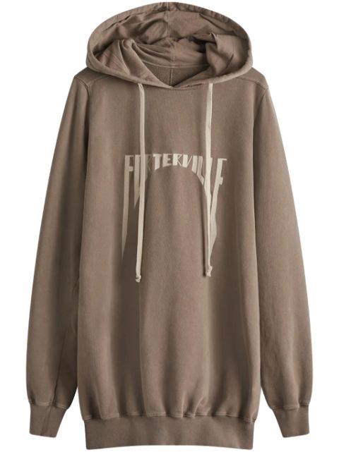 Rick Owens hoodie à logo brodé