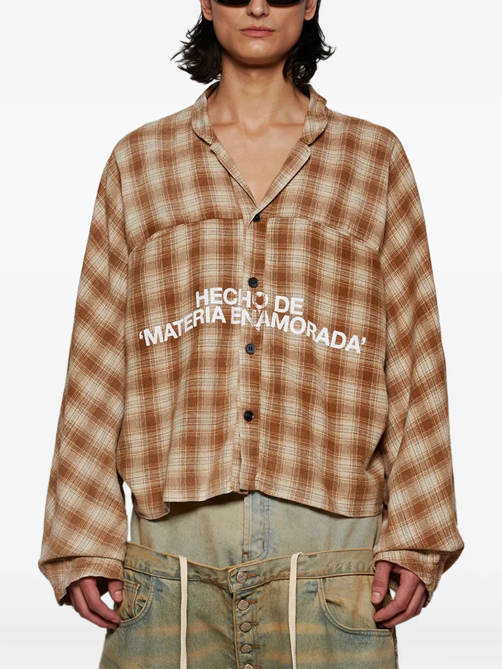 RRR123 Materia Nazarene overhemd Bruin