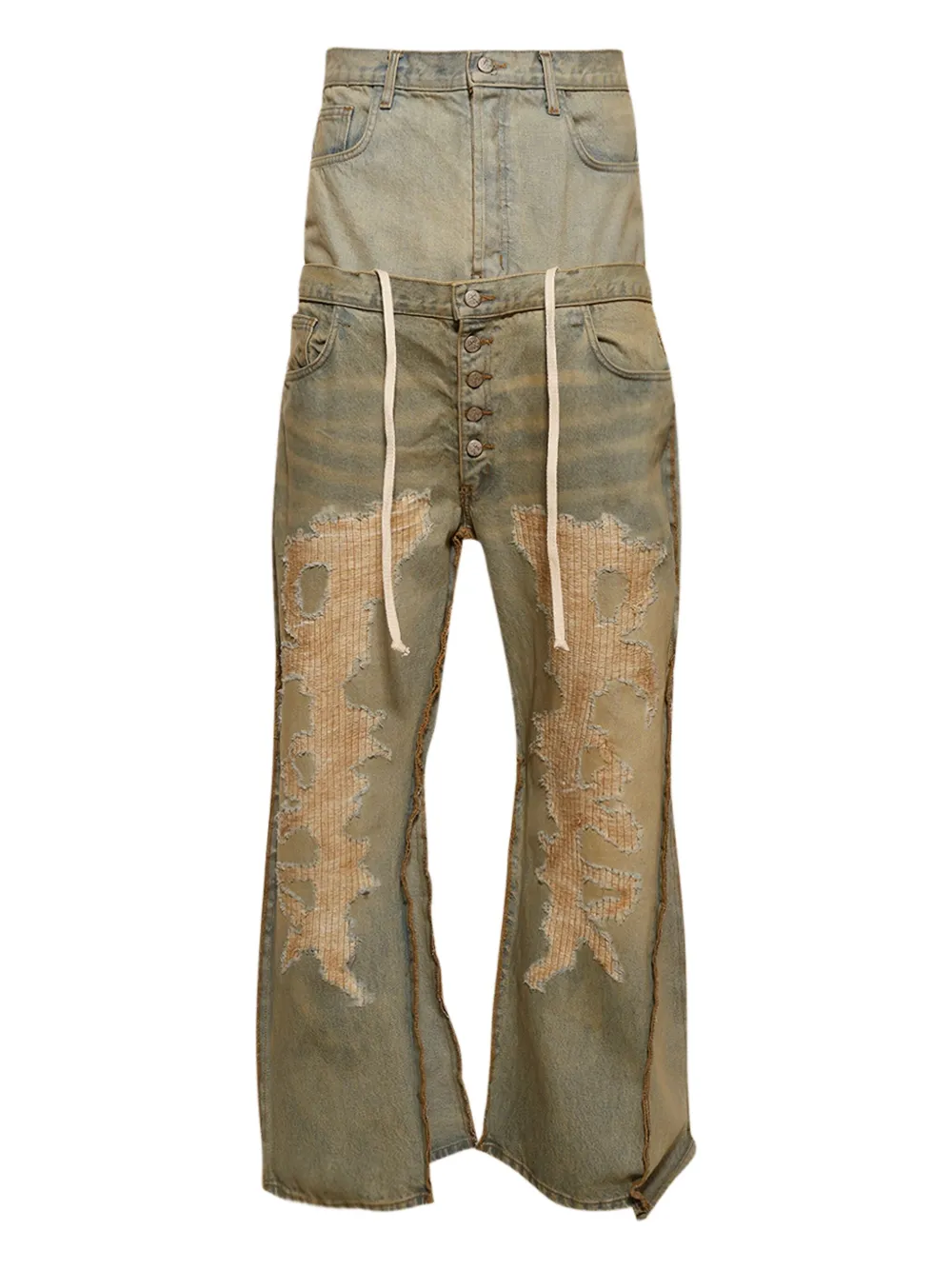 RRR123 distressed oversized jeans | Blue | Image 1