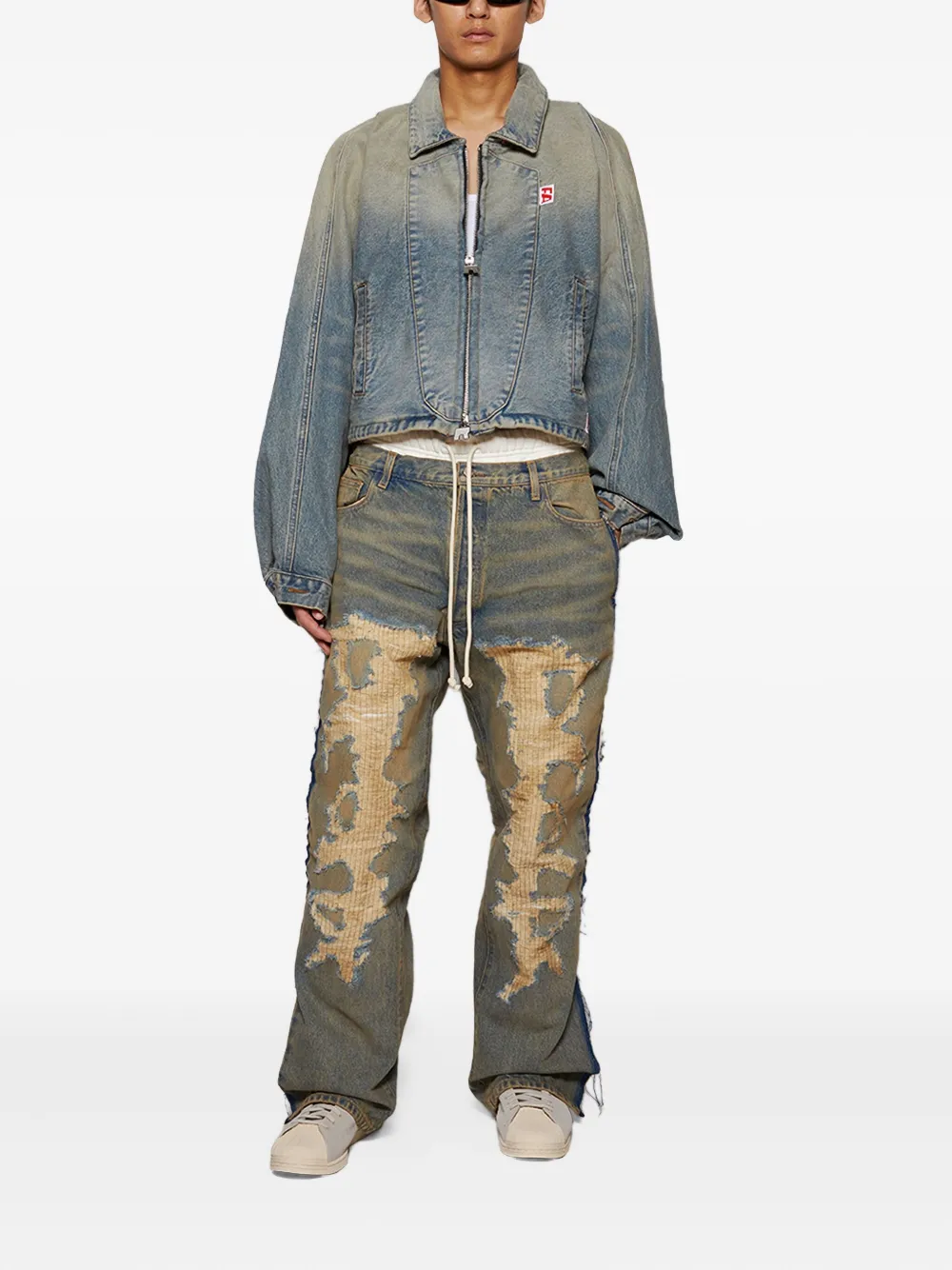 RRR123 distressed panelled jeans | Regular & Straight-Leg Jeans | Image 2