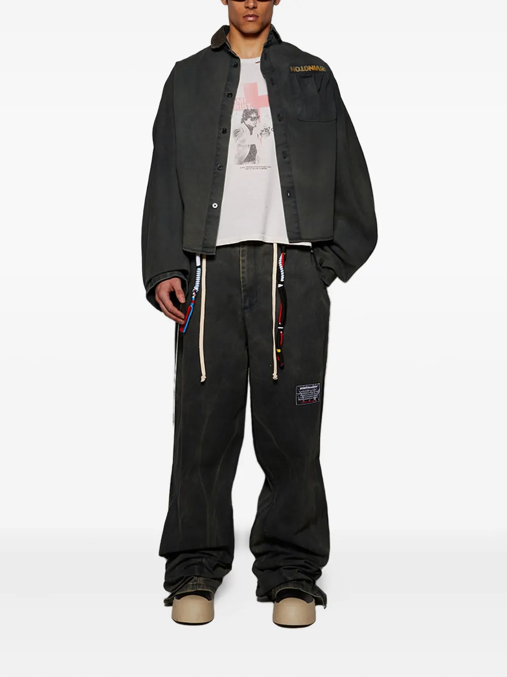 RRR123 cotton trousers | Regular-Fit & Straight Leg Pants | Image 2