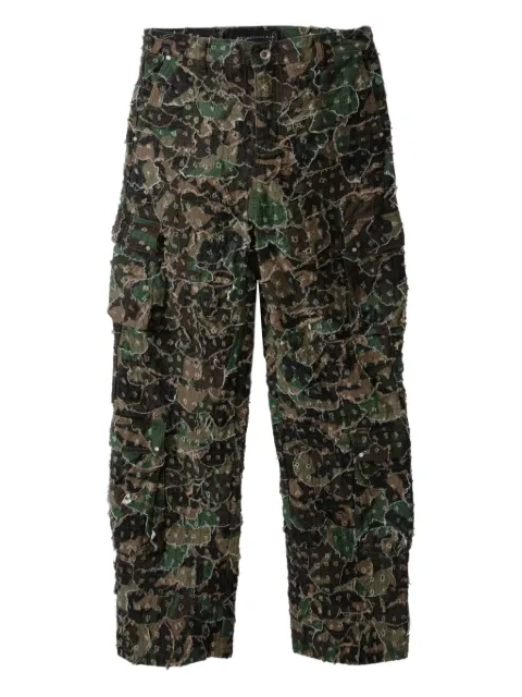 Who Decides War pantalones cargo con estampado militar