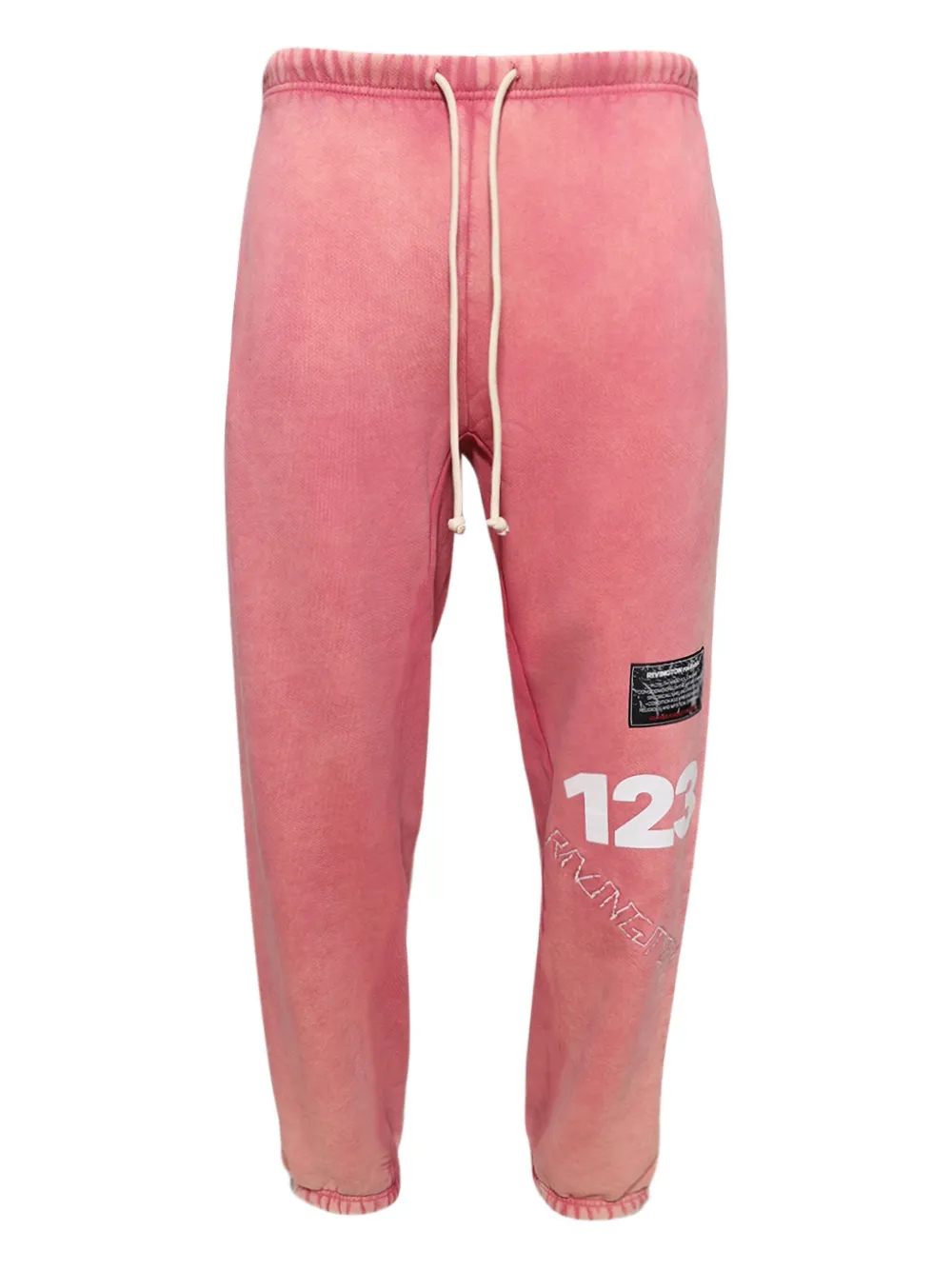 RRR123 distressed track trousers | rosado | Image 1