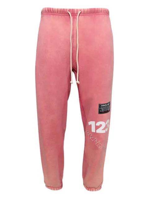 RRR123 distressed track trousers