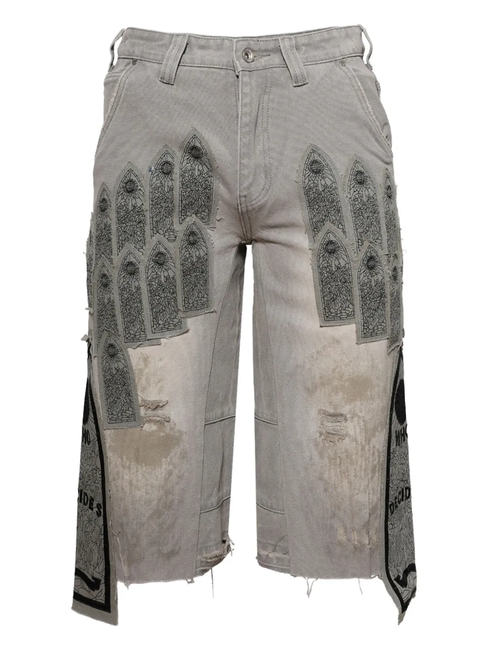 Who Decides War bermudas con estampado gráfico | gris | Image 1