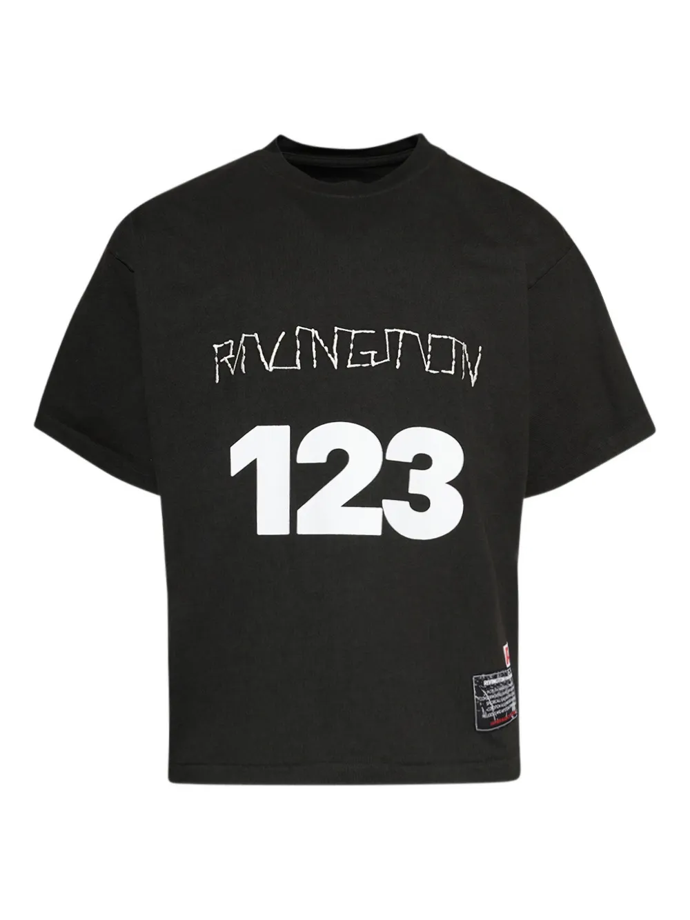 RRR123 camiseta con estampado gráfico | negro | Image 1