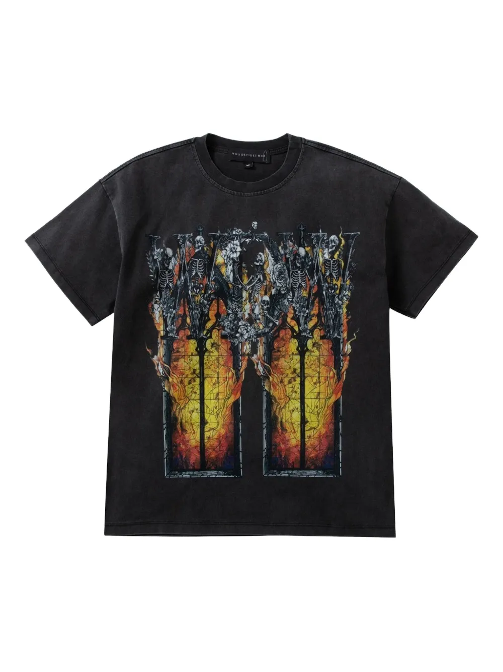 Who Decides War Ember Chapel T-shirt | Black | Image 1
