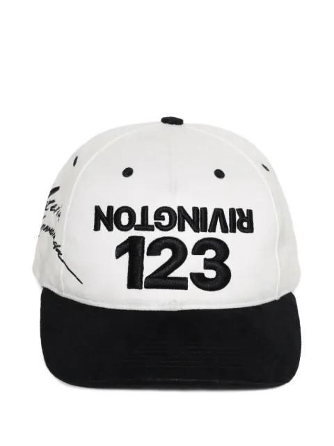 RRR123 logo-embroidered cap