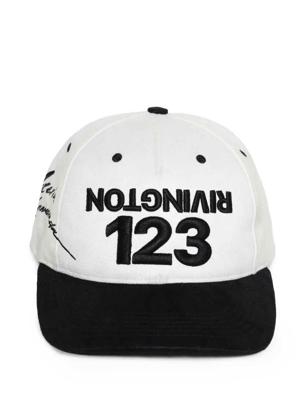 RRR123 logo-embroidered cap | White | Image 1