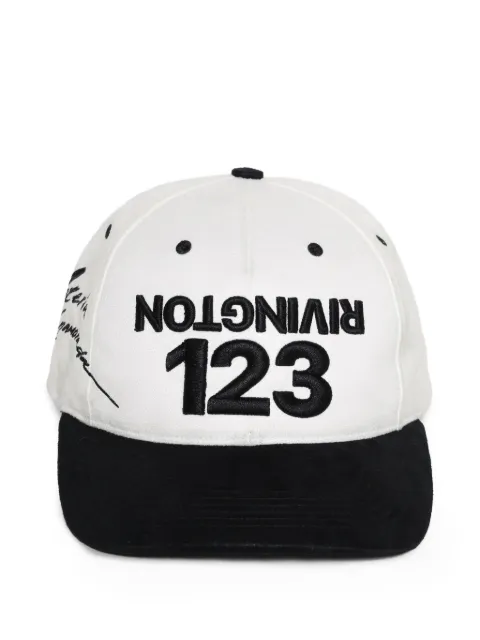 RRR123 logo-embroidered cap