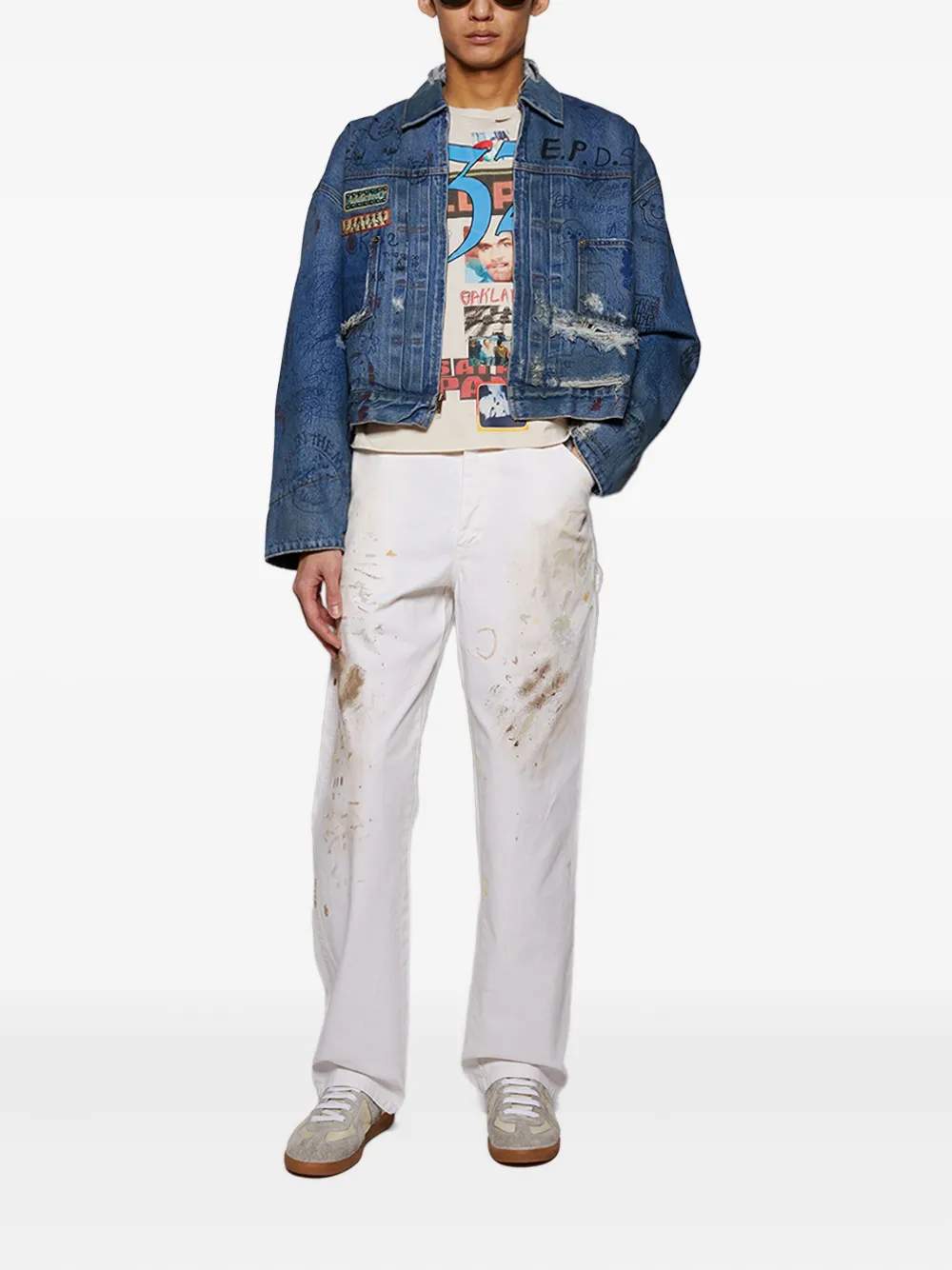 Paly Spells Painter jeans - Wit