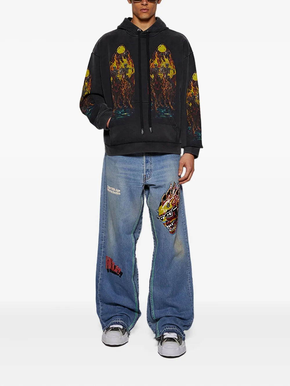 Who Decides War sudadera con estampado gráfico y capucha | Hoodies | Image 2