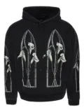 Who Decides War Calla Window hoodie - Black