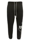 RRR123 graphic-print track pants - Black