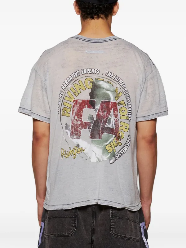 h*Q様 RRR123 Tシャツ　Mサイズ　新品タグ付 RRR123 コットン Tシャツ | ブルー | FARFETCH JP