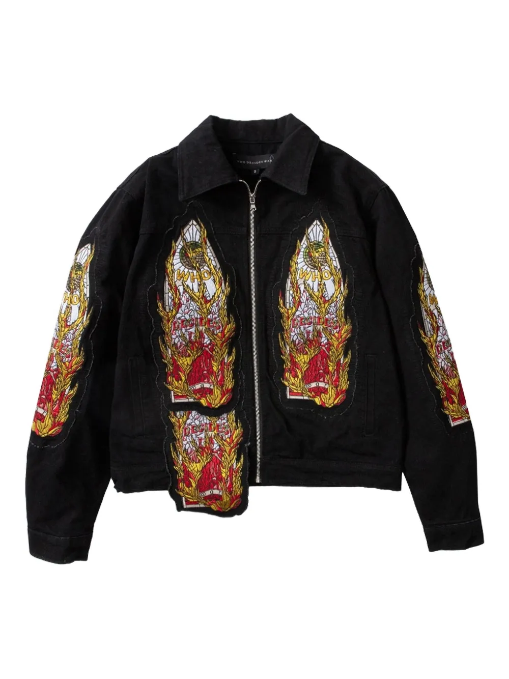 Who Decides War Flame Glass jacket - Grigio