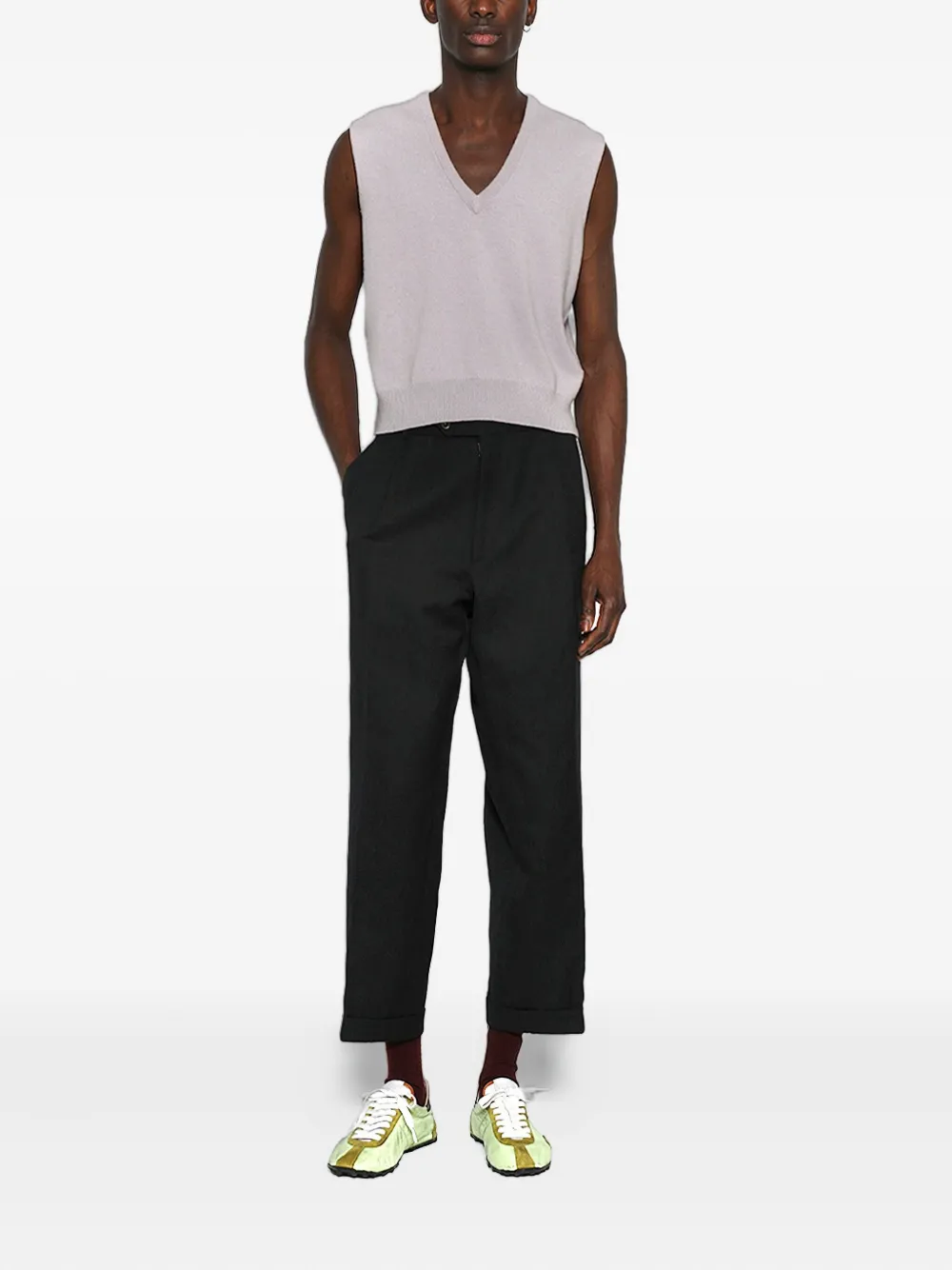 Maison Margiela virgin wool vest - Paars