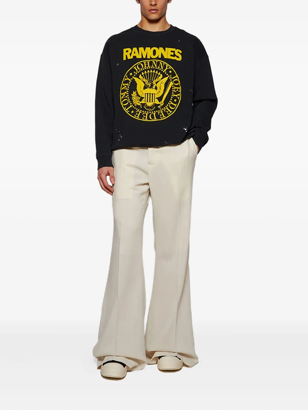 MadeWorn The Ramones sweatshirt - Zwart