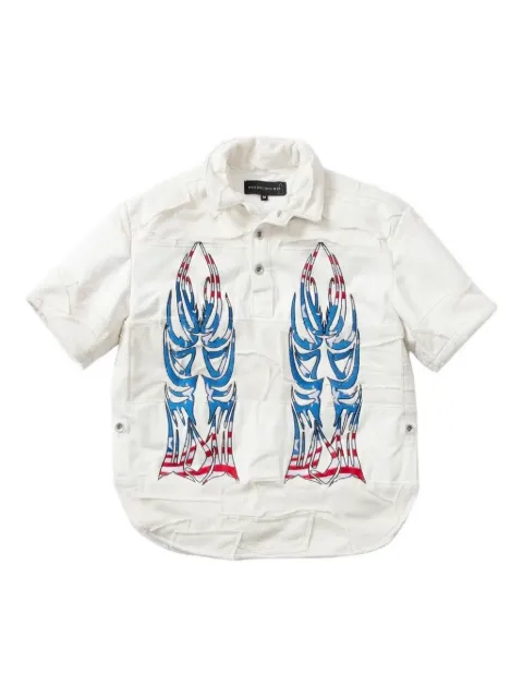 Who Decides War chemise imprimée à manches courtes