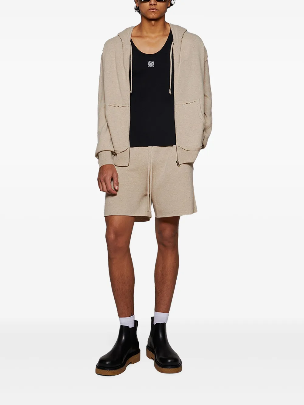 Maison Margiela Shorts met trekkoord - Bruin