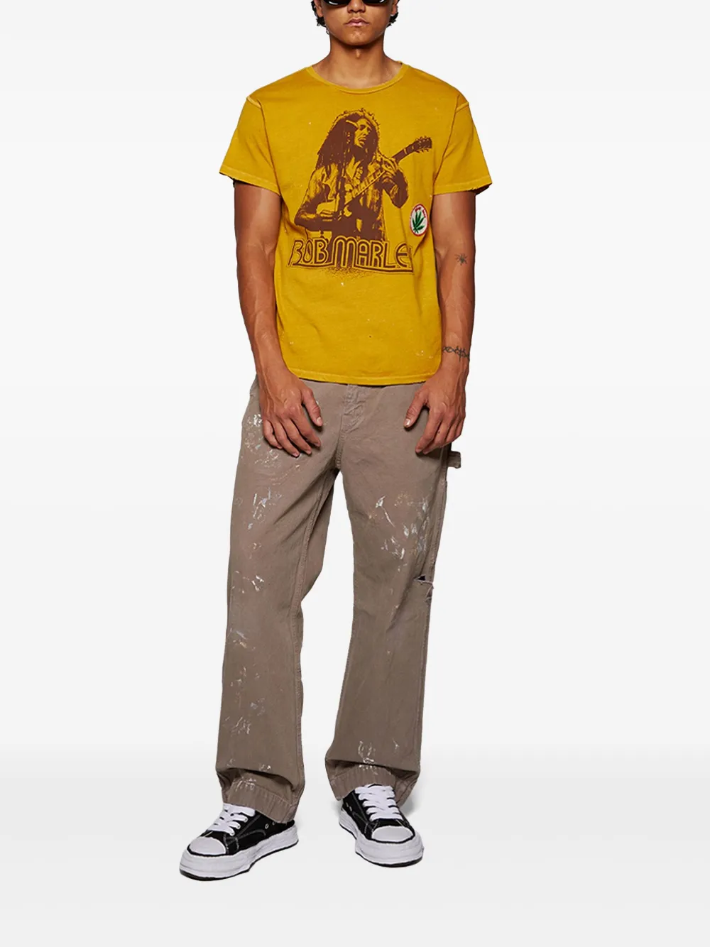 MadeWorn Bob Marley t-shirt - Geel