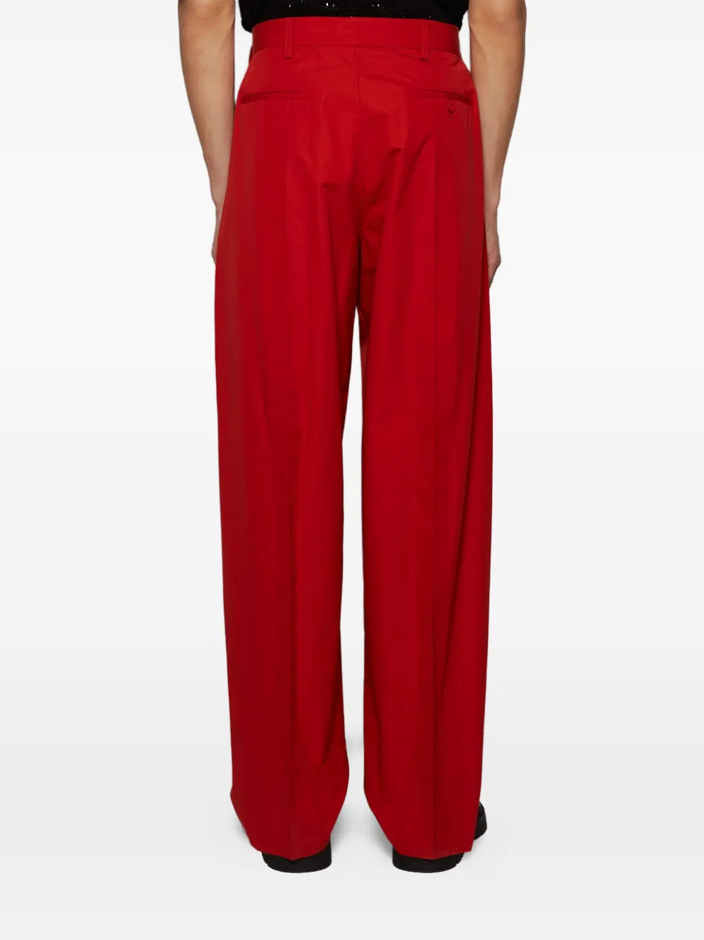 Marni Straight broek Rood
