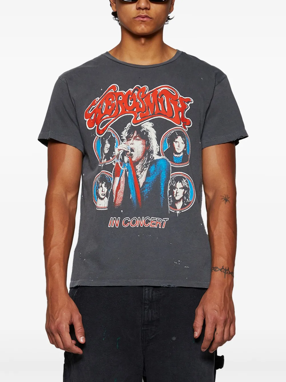 MadeWorn Aerosmith T-shirt Grijs