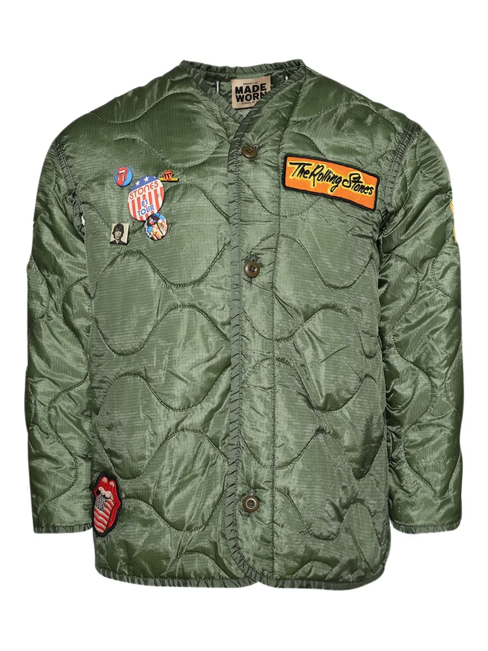 MadeWorn Rolling Stones Liner jacket | Green | Image 1