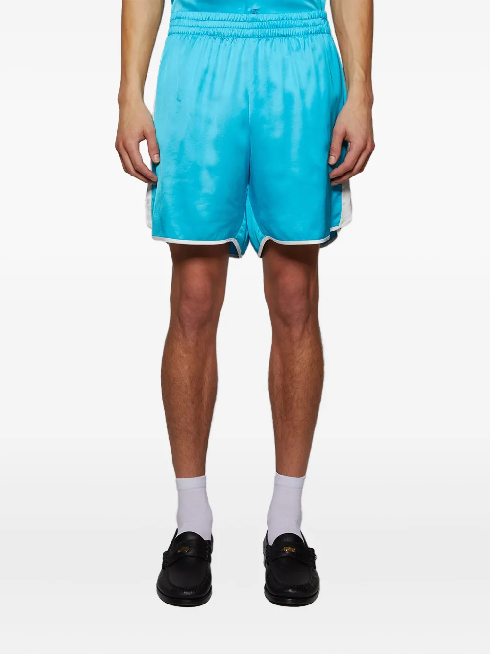BLUE SKY INN satin-finish shorts Blauw