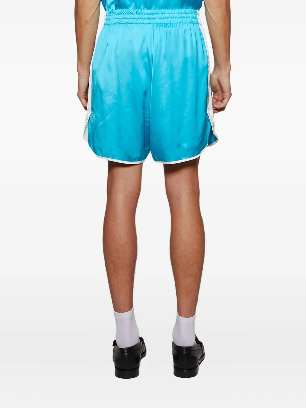 BLUE SKY INN satin-finish shorts Blauw
