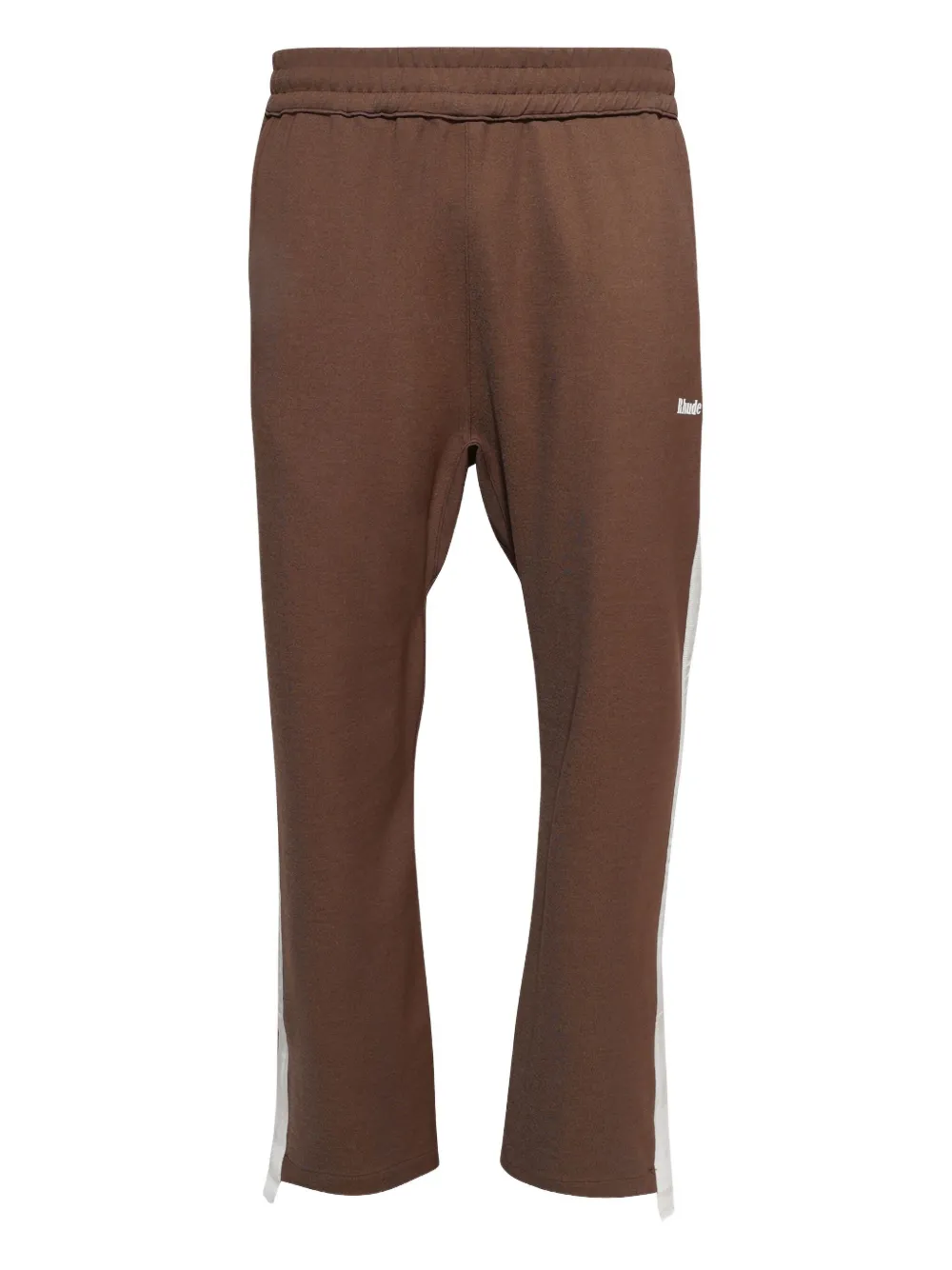 RHUDE Hampton side-striped track pants | Brown | Image 1