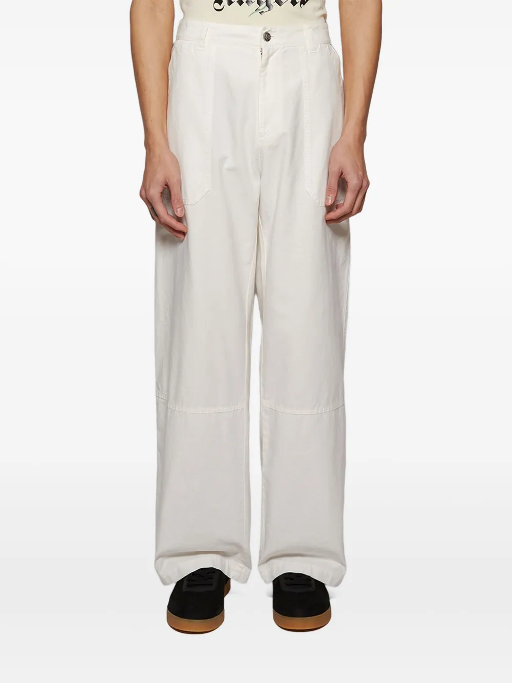 Palm Angels Straight broek Wit